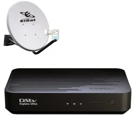 DStv Explora Ultra complete installation kit with dish and decoder