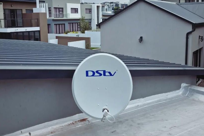 DStv satellite dish installed and aligned on a Midvaal home roof